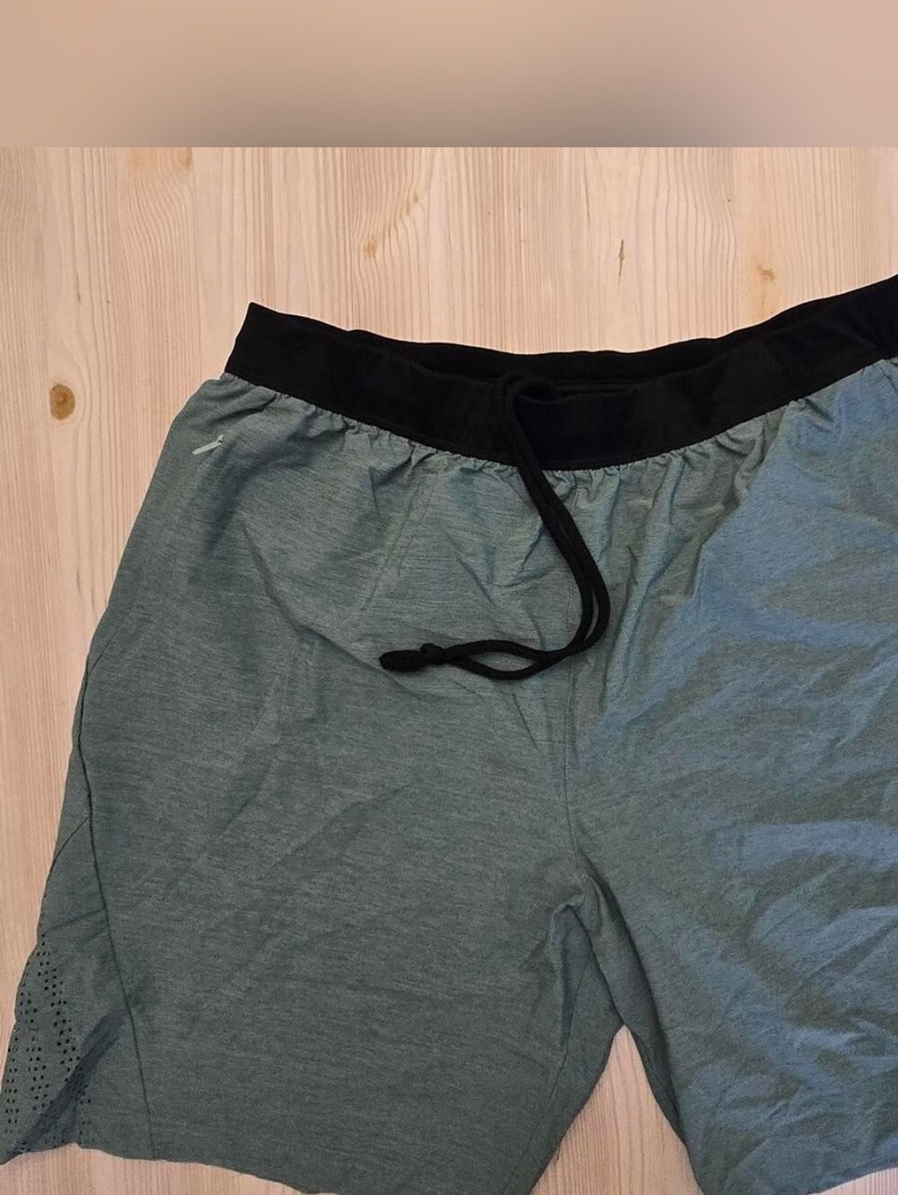 adidas Men's Teal Athletic Shorts with Black Waistband